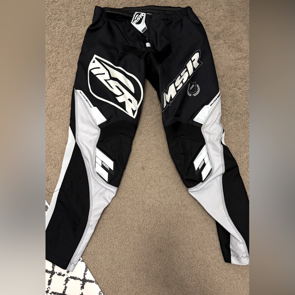 MSR Black and Gray Racing Pants Y28